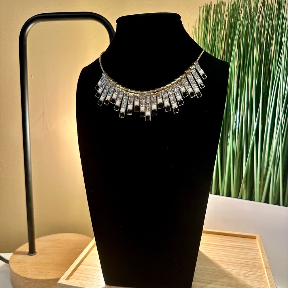 nOir Jewelry 18k Plated Gold and Black Necklace